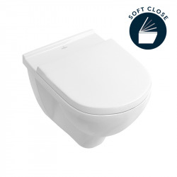Pack WC Bâti-support autoportant DUOFIX + WC suspendu O.NOVO + Abattant softclose + Plaque blanche