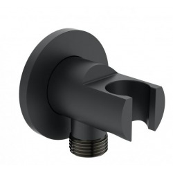 Ideal Standard Idealrain Atelier Raccord coudé avec support de douchette noir (BC807XG)