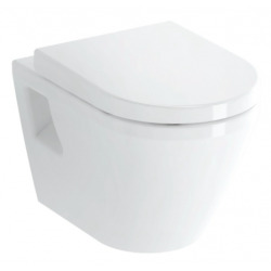 Pack WC Bâti-support Viconnect + WC sans bride Integra avec fixations invisibles + Abattant frein de chute + Plaque Blanche