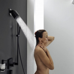 Pulsify S Douche de tête EcoSmart 105mm, Blanc mat (24132700)