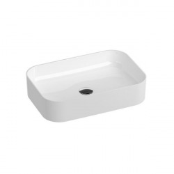 Slim R Lavabo en céramique 55x37cm, sans trop-plein, Blanc (XJX01155002)