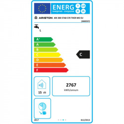 Initio Chauffe-eau électrique verticale 56x77mm, capacité 100L, Blanc  (3000325)