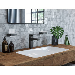 AddStoris Distributeur de savon liquide, Noir mat (41745670)