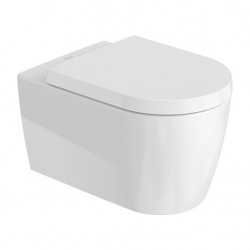 Pack WC Bâti-support Duofix + WC sans bride Starck avec fixations invisibles + Abattant frein de chute + Plaque Blanche