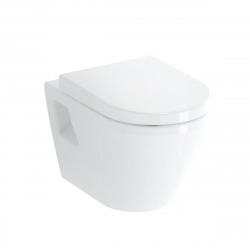 Pack WC Bâti-support UP720 extra-plat + WC sans bride Integra + Abattant frein de chute + Plaque blanche (SLIM-IntegraRimless-B)