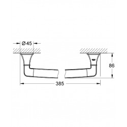  Grandera  Barre d'appui pour baignoire