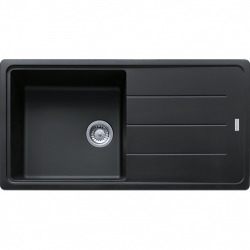 Basis Evier 97x50cm avec égouttoir réversible, BFG 611-97, Fragranit +, Noir (114.0276.112)