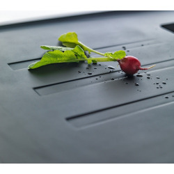  Malta BSG 611-78/39 Evier78x43,5cm avec égouttoir réversible, Fragranit+, Noir mat (BSG611-78MC)