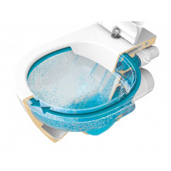 Pack WC Grohe Rapid SL + Cuvette Villeroy & Boch + Plaque de commande Grohe Skate Chrome