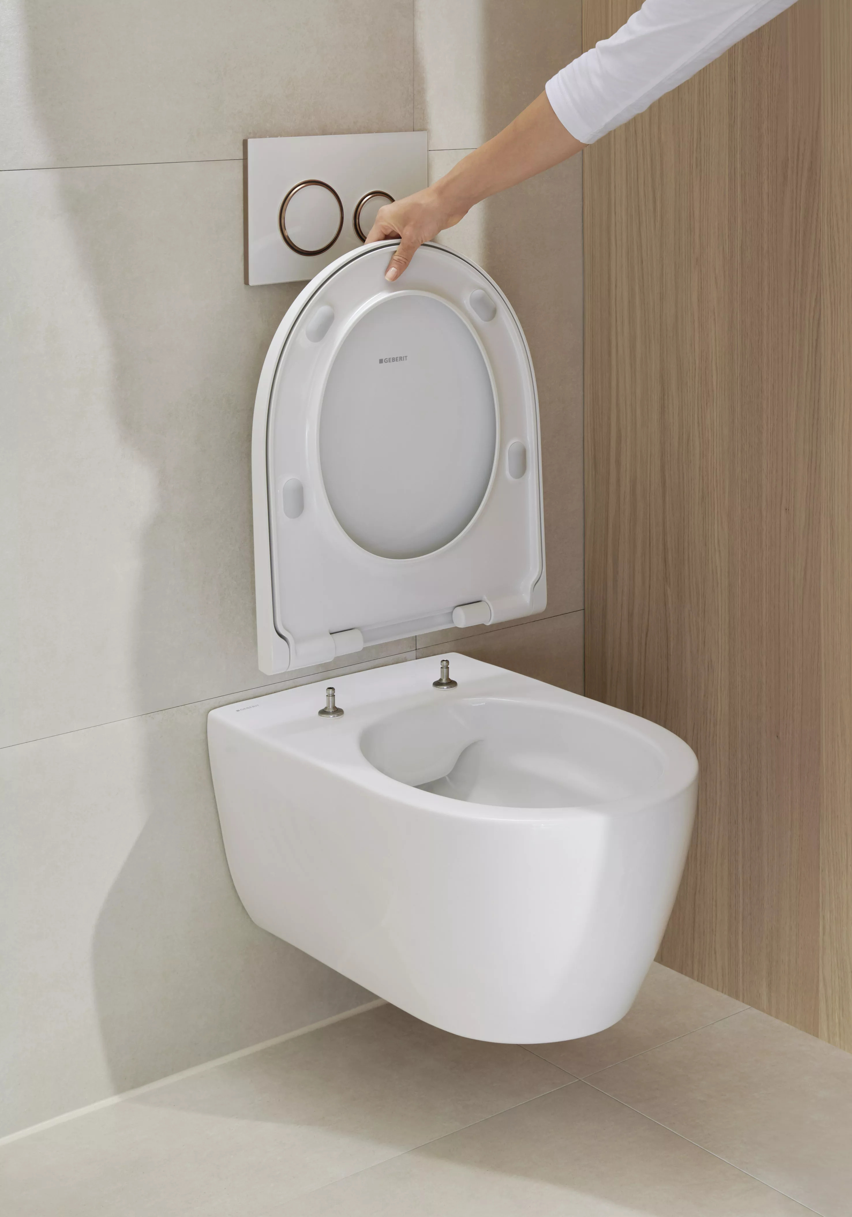 Geberit iCon WC suspendu Rimfree avec fixations invisibles, caréné