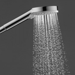 Vernis Shape Colonne de douche 230 1jet EcoSmart 9l/min avec mitigeur thermostatique, Chrome (26097000_hansgrohe)