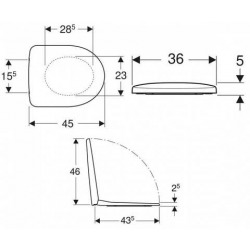  Selnova Abattant de WC avec frein de chute en Duroplast, Blanc (500.335.01.1)
