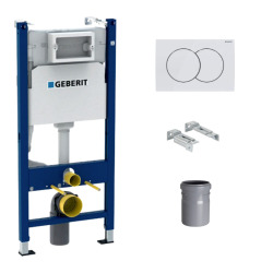 Pack Bati-support Geberit Duofix 112cm + Plaque de commande Delta02