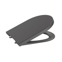 Inspira Ensemble Cuvette suspendue compacte sans bride + Abattant soft close, Onyx (SetInspiraOnyx)