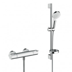 Ecostat Pack Mitigeur Thermostatique + Set de douche Crometta Vario avec porte-savon (13211000-Crometta2)