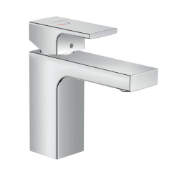 Vernis Shape Mitigeur de lavabo ComfortZone 100 CoolStart avec tirette et vidage synthétique, Chrome (71594000)