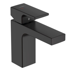 Vernis Shape Mitigeur de lavabo, avec cartouche en céramique, tirette et vidage synthétique, Noir mat (71594670)