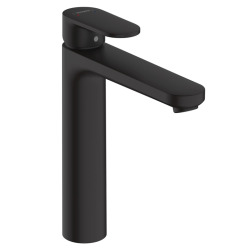 Vernis Blend Mitigeur de lavabo 190 avec tirette et vidage synthétique, Noir mat