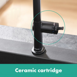Talis M54 Mitigeur de cuisine 270, avec douchette extractible 1 jet, Noir mat