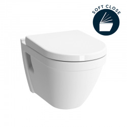S50 Cuvette avec bride + Abattant avec frein de chute Duroplast