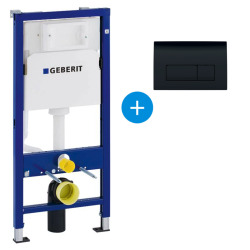 Ensemble bâti-support Duofix UP100 + réservoir pour WC 112 cm + Plaque DELTA50 + Manchon de raccordement (458.103.00.1-1)