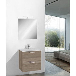 Meuble de salle de bain avec lavabo miroir et éclairage Vitra Mia 59x61x39,5 cm, cordoba (MIASET60C)