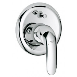 EUROECO Mitigeur bain/douche mural monocommande avec plaque (32747000)