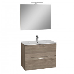 Meuble salle de bain avec lavabo miroir et éclairage Led Vitra Mia 79x61x39,5 cm, cordoba (MIASET80C)
