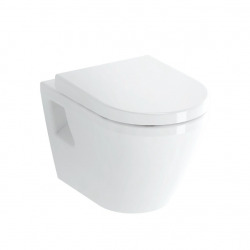 Pack WC Bâti Autoportant Rapid SL + WC suspendu Integra + Abattant softclose + Plaque chrome mat (ProjectIntegra-5)