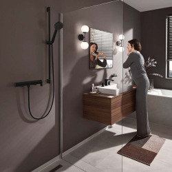  Vivenis Mitigeur douche, 1 sortie, noir mat (75620670)