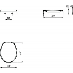 Pack WC Bâti autoportant + WC Porcher rimless + Abattant + Plaque Blanche (ProjectPorcher-3)