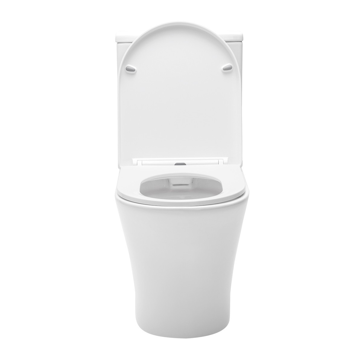 AquaSu Bloc WC à poser 374 sans rebord de rinçage Blanc