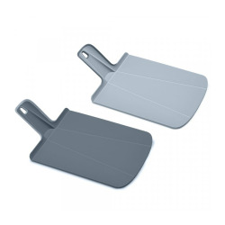 lot de 2 Chop2Pot Plus Small, planche à découper pliante, bleu (981003)