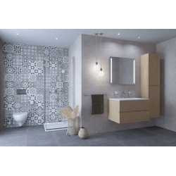 Verona Meuble bois clair avec deux tiroirs 85x52x50cm (VERONA86SDBU)