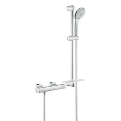 Grohe Grohtherm 1000 Cosmopolitan - Thermostat mitigeur de douche M, douche réglé 600 mm, chrome (34286002)