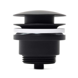 Bonde clic clac Infinitio 5/4 " sans trop plein pour lavabos et vasques, noir mat (PZATKABKM)