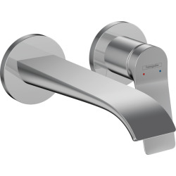 Vivenis Mitigeur de lavabo encastré mural, bec 192 mm, bonde à écoulement libre (75050000)