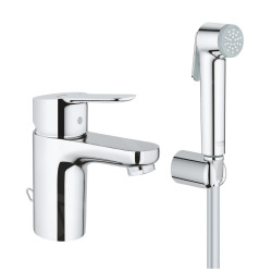  BauEdge mitigeur de lavabo taille S + douchette de bidet, Chrome 