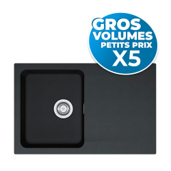 lot de 5 Orion - OID 611-78 évier de cuisine à encastrer Tectonite® Carbone (114.0288.588-GVP5)