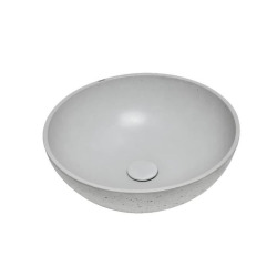 Lavabo à poser SAT Cemento 42x42 cm gris sans trop-plein (CEM4242TS)  Lavabo à poser SAT Cemento 42x42 cm gris sans trop-plein (CEM4242TS)
