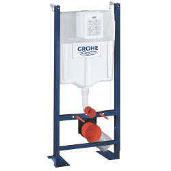  Pack WC Bâti Autoportant Rapid SL + WC Vitra Integra avec abattant + Set habillage + Plaque chrome