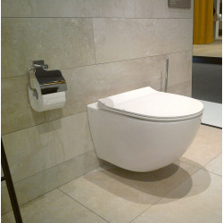 Pack WC Rapid SL GROHE + VITRA Cuvette SENTO avec abattant softclose + Plaque de commande Grohe Skate Chrome (GROHE-SENTO)