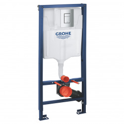 Pack WC Rapid SL GROHE + VITRA Cuvette S50 avec abattant softclose + Plaque de commande Grohe Skate Chrome (GROHE-S50)