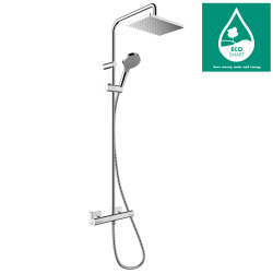 Vernis Shape Colonne de douche 230 1jet EcoSmart 9l/min avec mitigeur thermostatique, Chrome (26097000_hansgrohe)