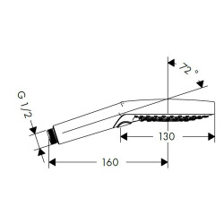  Douchette Raindance Select S 120 3jet EcoSmart  (26531000)