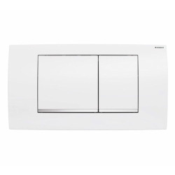 Plaque de déclenchement twinline30, double touche, blanc/chrome  (115.899.kj.1)