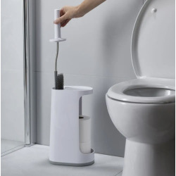 Flex™ Store Brosse de toilette avec support de rangement grand format, Gris (70537)
