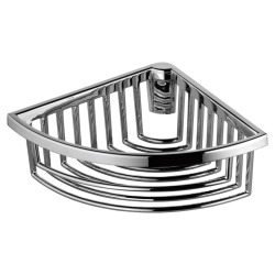 Universal Panier d'angle filaire pour douche, amovible, fixation murale invisible, Chrome (24944010100)