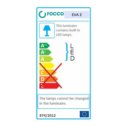  Applique pour miroir LED 23x4,1 cm 4000 K blanc, 6 W, IP44, chrome (EVA2LED)