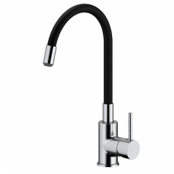 Mitigeur d'évier S-line Pro avec suspension en silicone noir / chromé (SIKOBSLPRO290C SIKOBSLPRO290C)